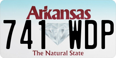 AR license plate 741WDP