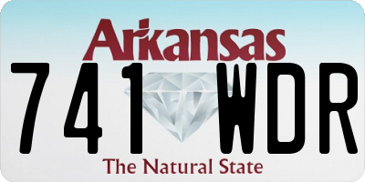 AR license plate 741WDR