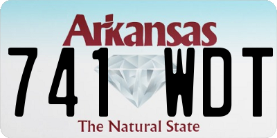 AR license plate 741WDT