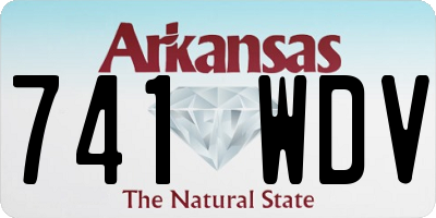 AR license plate 741WDV