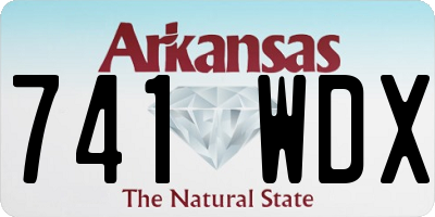AR license plate 741WDX