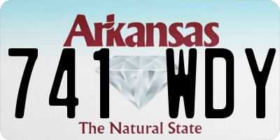 AR license plate 741WDY