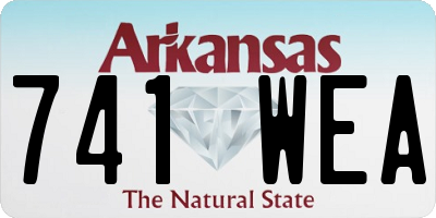 AR license plate 741WEA