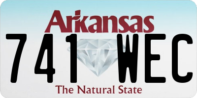 AR license plate 741WEC