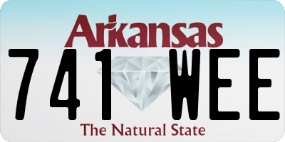 AR license plate 741WEE