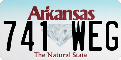 AR license plate 741WEG