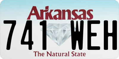 AR license plate 741WEH