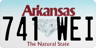 AR license plate 741WEI