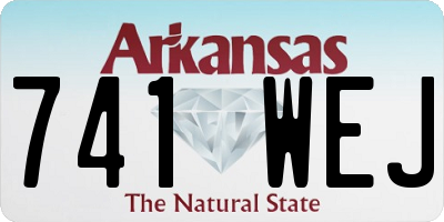 AR license plate 741WEJ