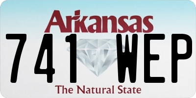 AR license plate 741WEP
