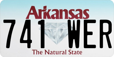 AR license plate 741WER