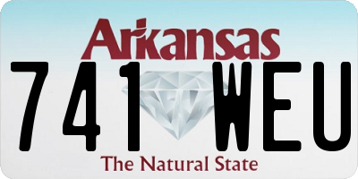 AR license plate 741WEU