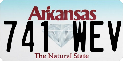 AR license plate 741WEV