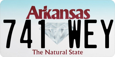 AR license plate 741WEY