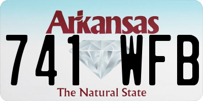 AR license plate 741WFB