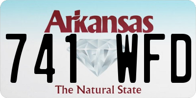 AR license plate 741WFD