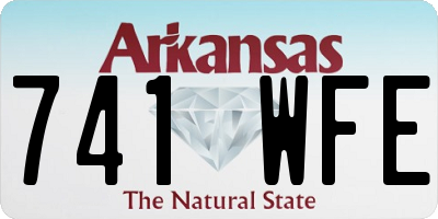 AR license plate 741WFE