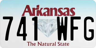 AR license plate 741WFG