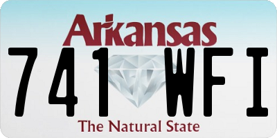 AR license plate 741WFI