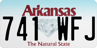 AR license plate 741WFJ