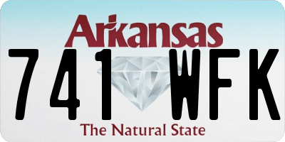 AR license plate 741WFK