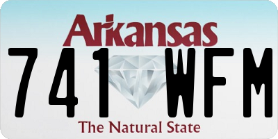 AR license plate 741WFM