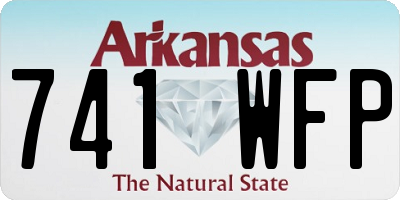 AR license plate 741WFP
