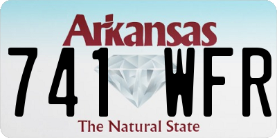 AR license plate 741WFR