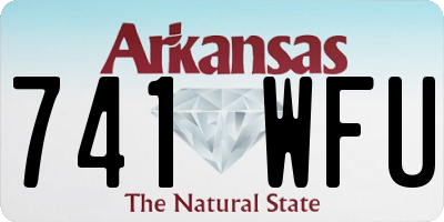 AR license plate 741WFU