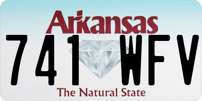 AR license plate 741WFV