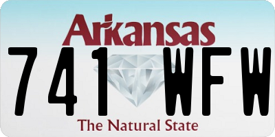 AR license plate 741WFW