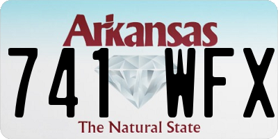 AR license plate 741WFX