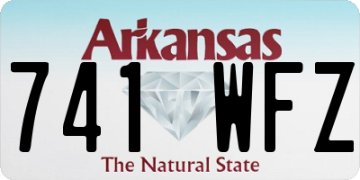 AR license plate 741WFZ