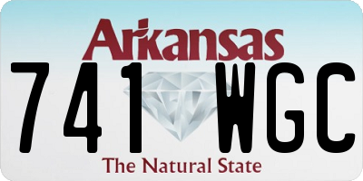 AR license plate 741WGC