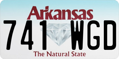 AR license plate 741WGD