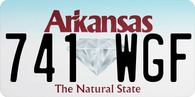 AR license plate 741WGF