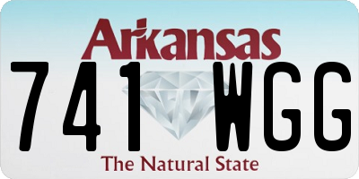 AR license plate 741WGG