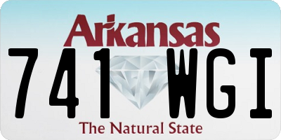 AR license plate 741WGI