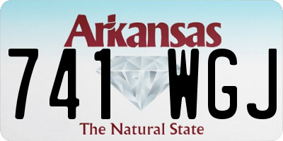 AR license plate 741WGJ