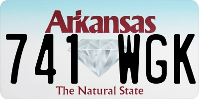 AR license plate 741WGK