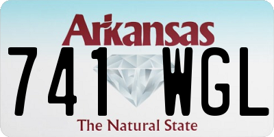 AR license plate 741WGL
