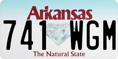 AR license plate 741WGM