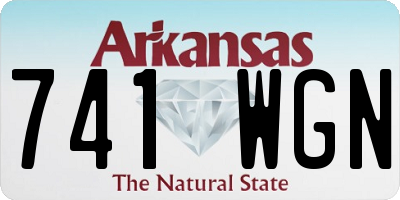 AR license plate 741WGN