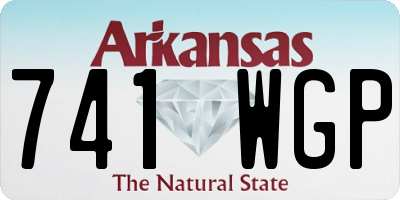 AR license plate 741WGP