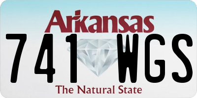 AR license plate 741WGS