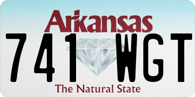 AR license plate 741WGT