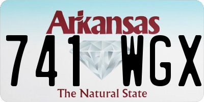 AR license plate 741WGX