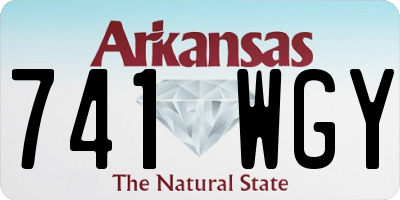 AR license plate 741WGY