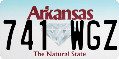 AR license plate 741WGZ