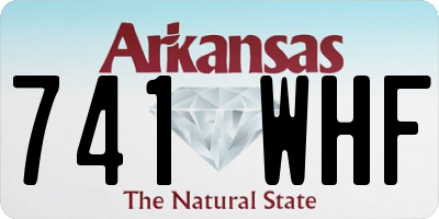 AR license plate 741WHF